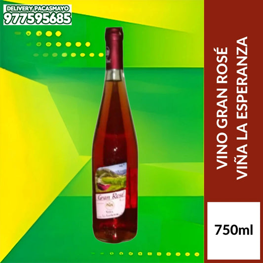 VINO GRAN ROSÉ VIÑA LA ESPERANZA 750 ML