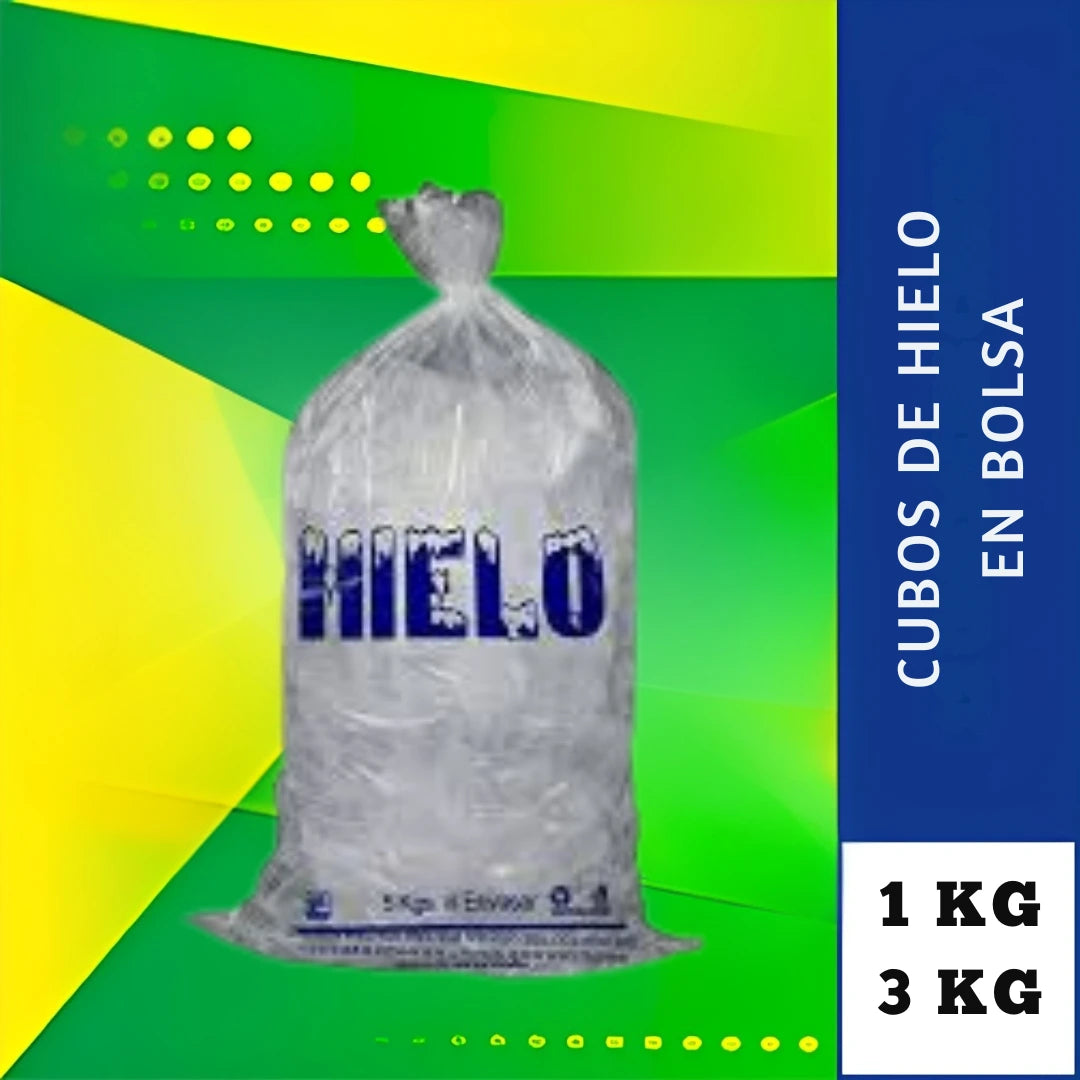 CUBOS DE HIELO EN BOLSA
